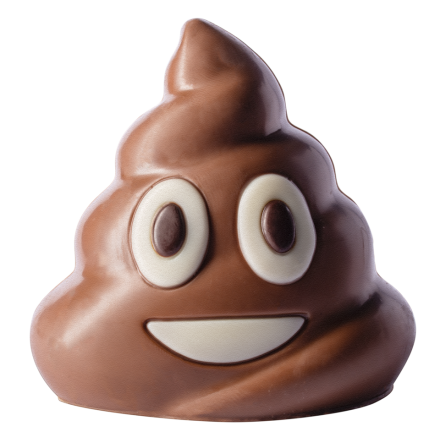 Chokladfigur Emoji Stinky