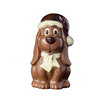 Chokladfigur Vinterhund