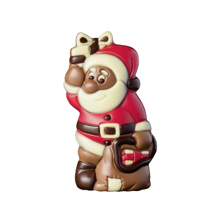 Chokladfigur Jultomte med paket