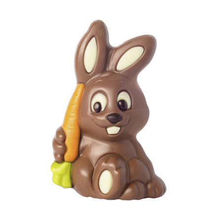 Chokladfigur Kanin med morot