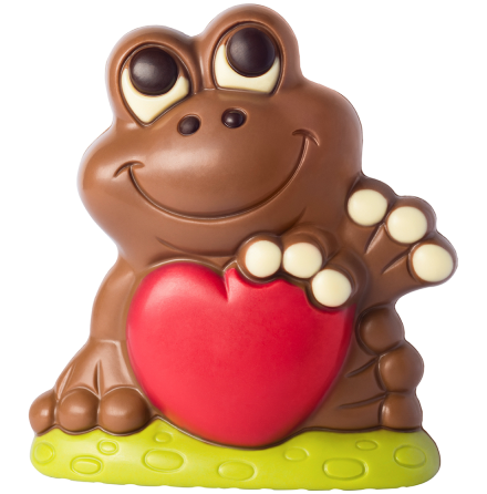 Chokladfigur Groda med hjrta