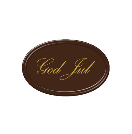 Chokladdekoration God Jul
