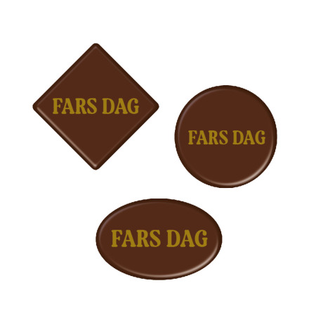 Chokladdekoration Fars dag 3 sorter
