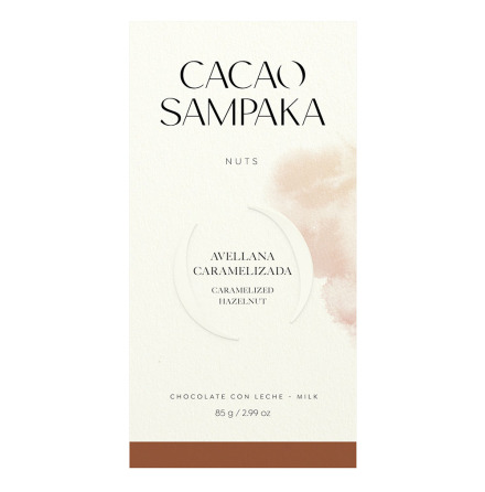 Mjlkchoklad Cacao Sampaka 25% Karamelliserad Hel Hasselnt