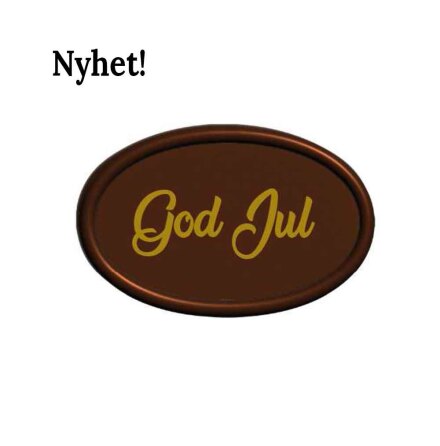 Chokladdekoration God Jul