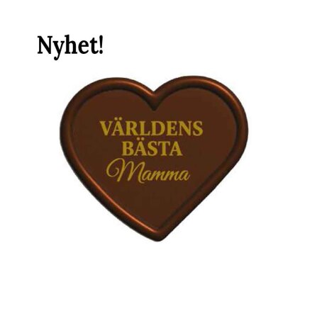 Chokladdekoration Vrldens Bsta Mamma Hjrta