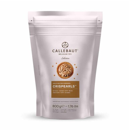 Crispearls Gold Salt Karamell Choklad 4 mm �