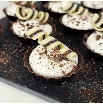 Minicup Chocolatemousse Delight - med kola och vit choklad