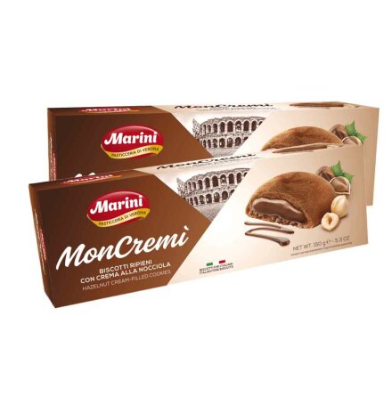 Moncremi kakor med Hasseln�tskr�m 8 st