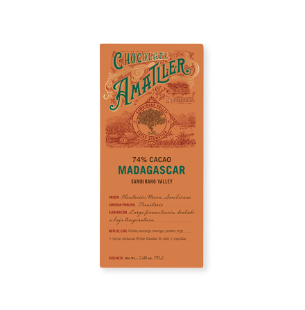 M�rk Choklad Amatller 74% Madagascar