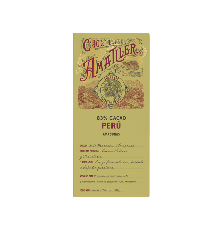 M�rk Choklad Amatller 83% Per�