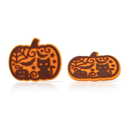Chokladdekoration Halloweenpumpa Silhuett