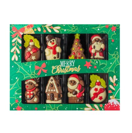 Chokladask Julfigurer