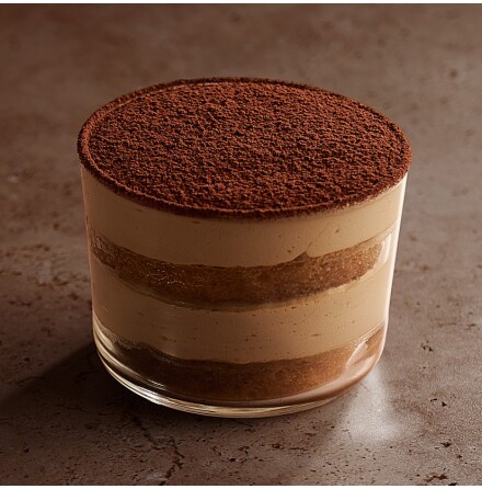 Tiramisu i glas med Cold Brew